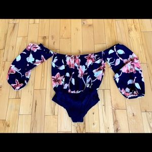 Floral Off Shoulder Body Suit